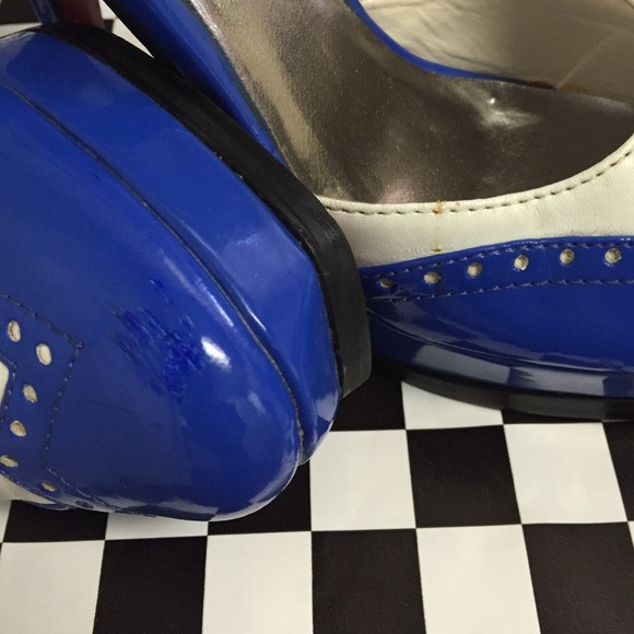 🍒Blue Wingtip Heels🍒 - Picture 4 of 4