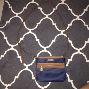 Authentic Michael Kors navy blue crossbody
