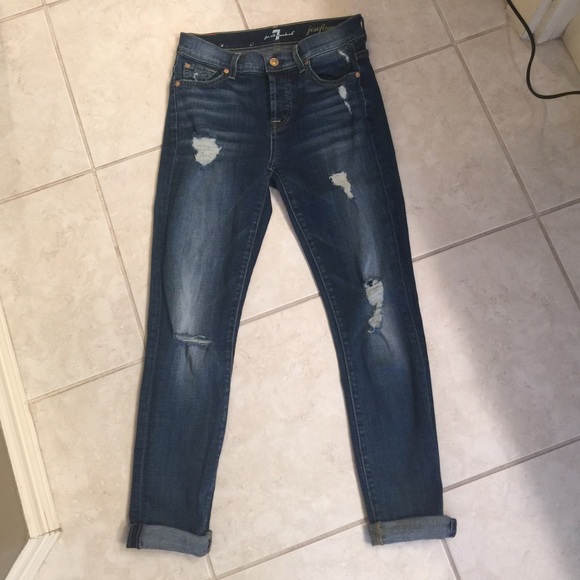 7 for all mankind Josefina skinny boyfriend jeans