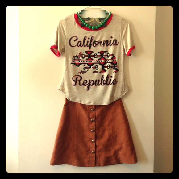 French Pastry California Republic Tee Shirt S