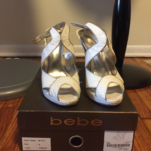 Bebe  Jenna White Shoes - Picture 1 of 5