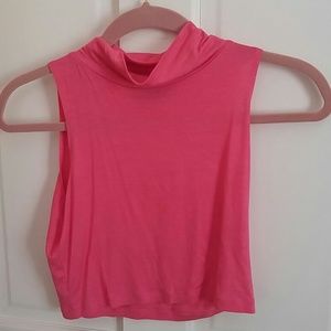 Mock neck crop top