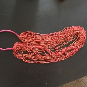 LOFT seed bead long necklace