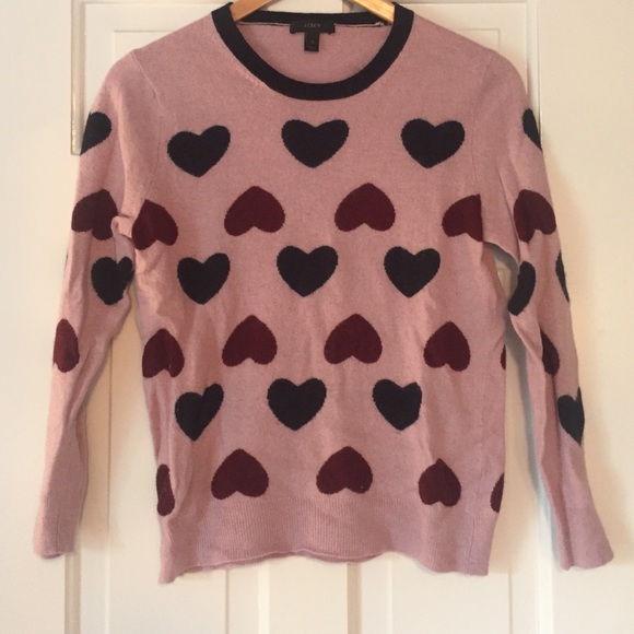 J. Crew Heart Sweater