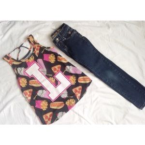 Justice Initial Tank w/ Jegging Bundle