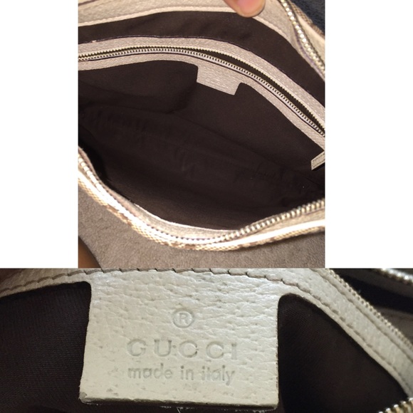 Authentic Gucci purse (tan and cream) - Picture 3 of 4