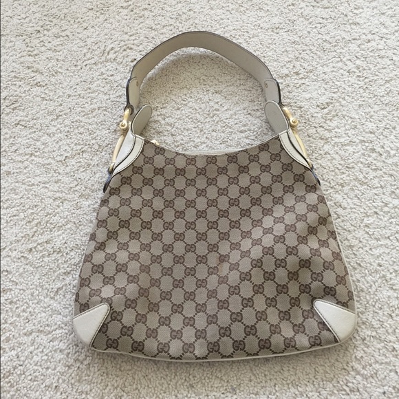 Authentic Gucci purse (tan and cream) - Picture 4 of 4