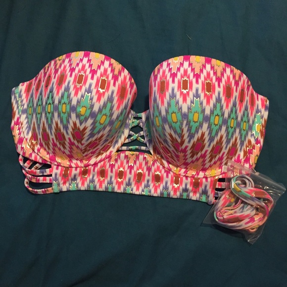 VS midi beach bandeau bikini top