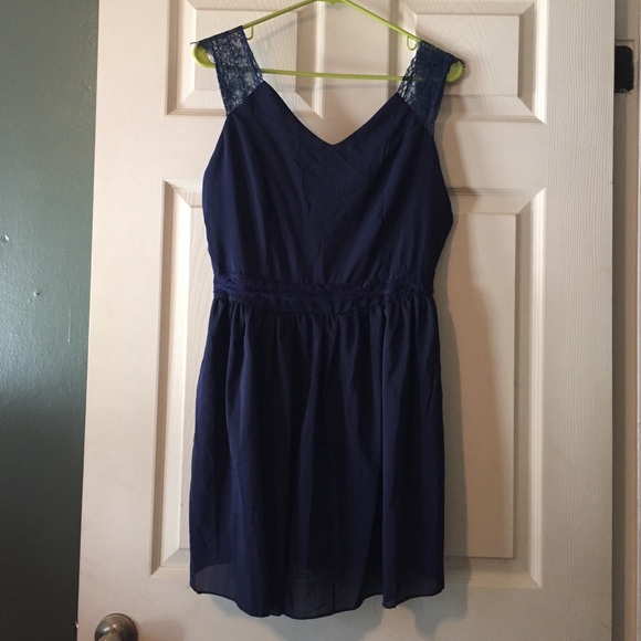 Navy mini dress