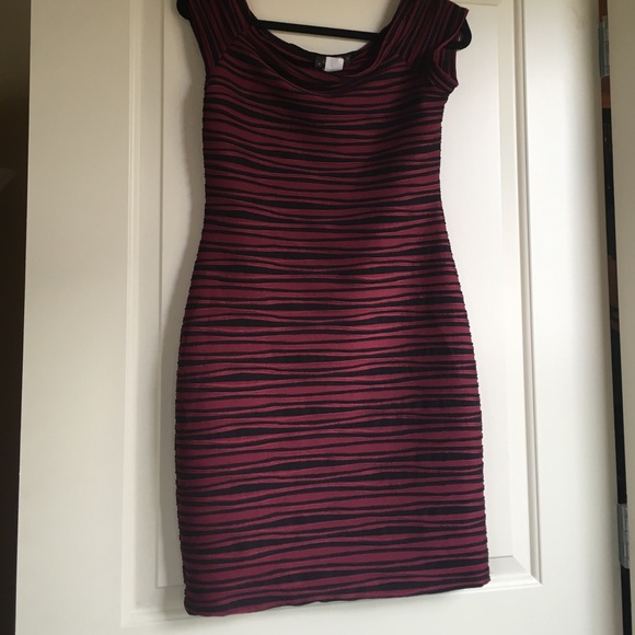 Burgundy dress