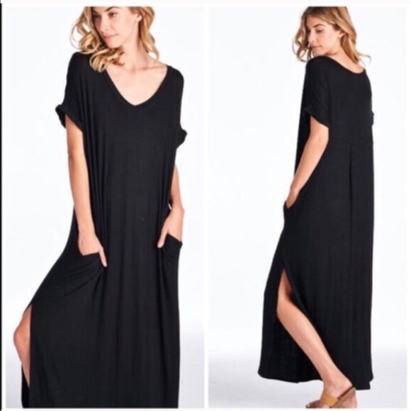 Loose fit side pocket dress - Picture 2 of 2