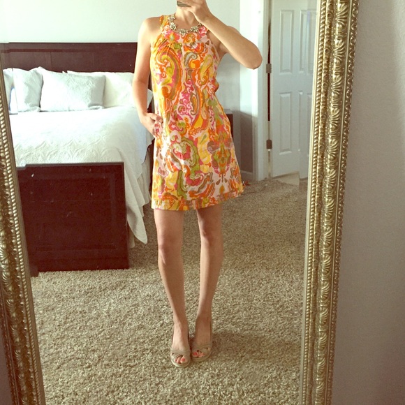 Multicolored Paisley Print J.Crew Dress