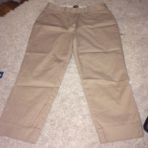 Talbots cropped, khaki pants