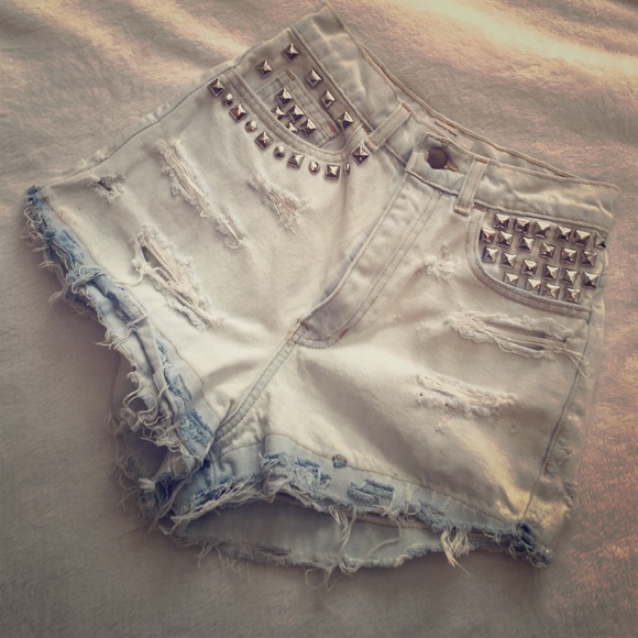 Customized American Apparel high waisted shorts