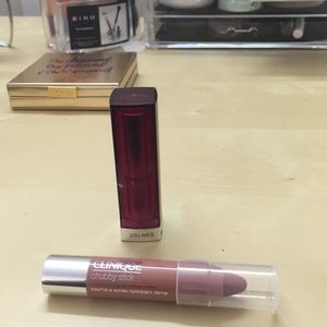Clinique & Maybelline nude lipstick