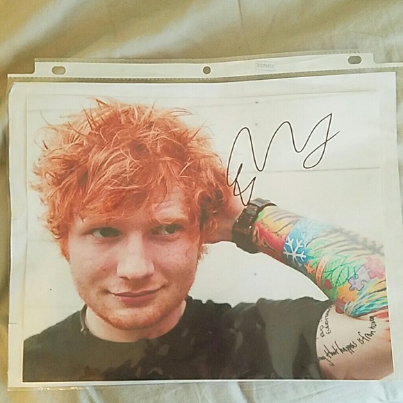 Authentic Ed Sheeran Hand Signed Autograph