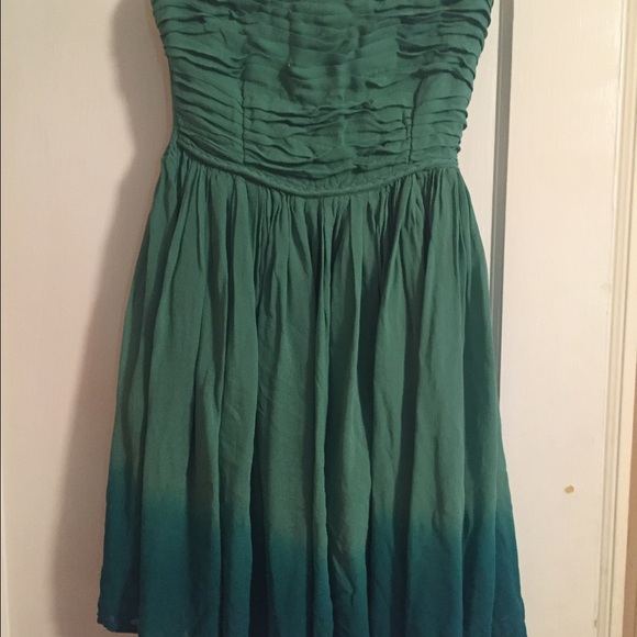 Blue and Green Ombré Dress
