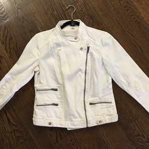 Light white jean jacket
