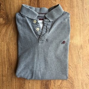 Men's gray polo