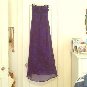 Chiffon floral print maxi dress