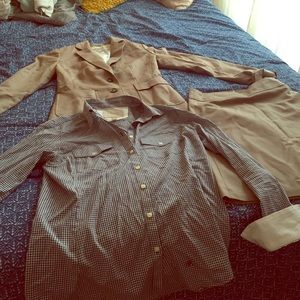 Banana republic suit and shirt