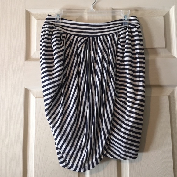 B&W striped skirt