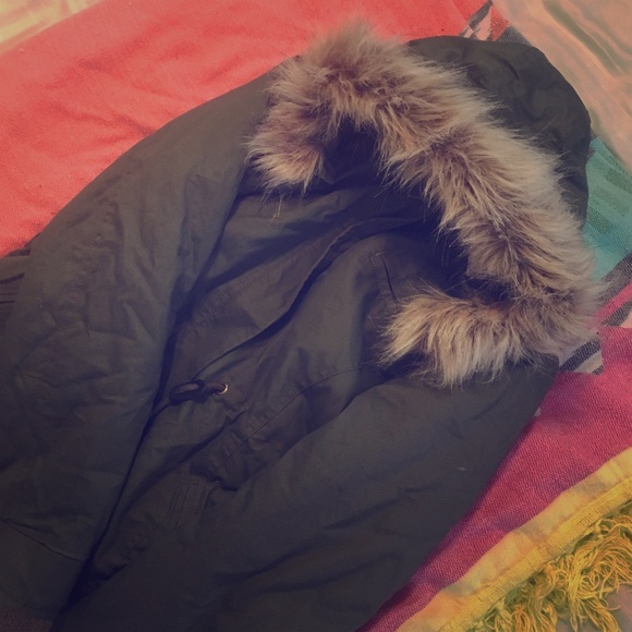 • LA HEARTS fuzzy winter jacket/coat •