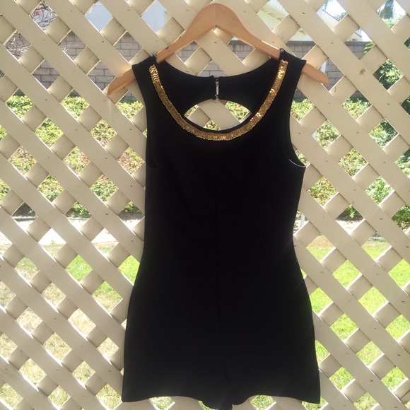 NEW Black Embellished Romper