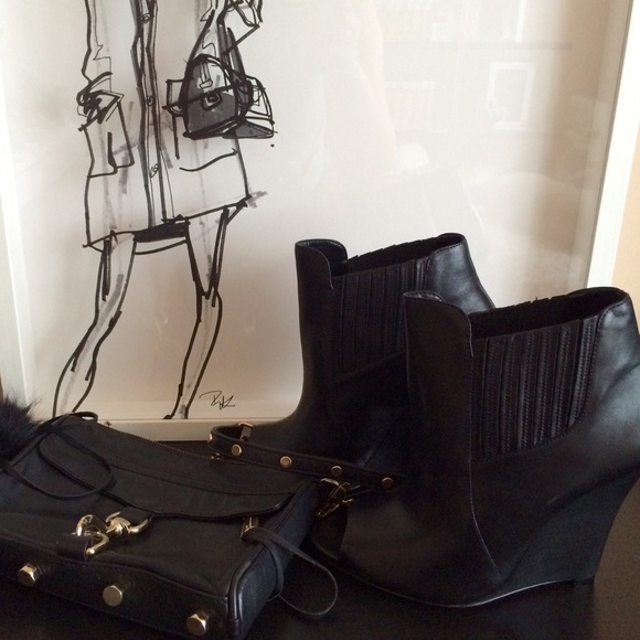 SCHUTZ open toe DEKA wedge NWT