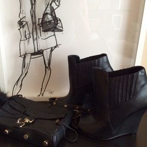 SCHUTZ open toe DEKA wedge NWT