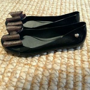Melissa jelly flats with sparkly bow