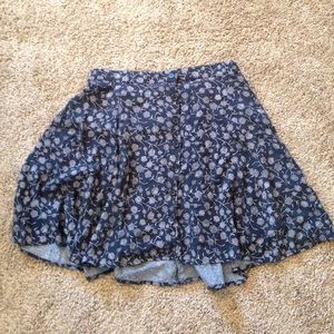 Vintage button down skater skirt!