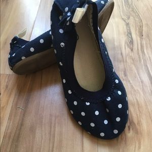 Like New! Infant/Toddler Gap Blue Polka Dot Flats.