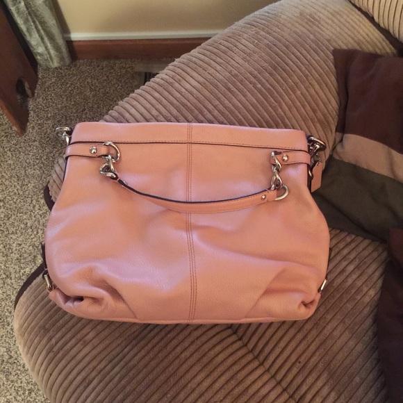 Pink Leather Coach Purse