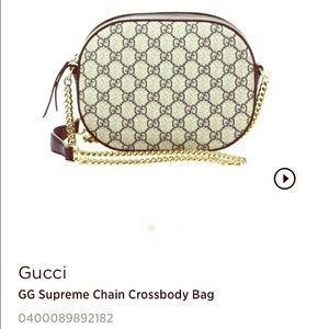 AUTHENTIC GUCCI CROSSBODY BAG