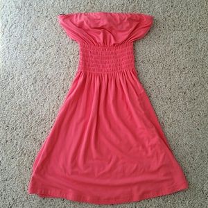 Bebe XS babydoll sleeveless top or dress, pink