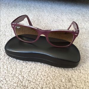 Purple plastic frame Ray Bans