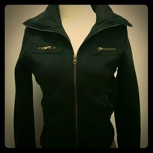 Comfy black zip-up jacket