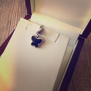 Fossil Charm - Onyx Butterfly