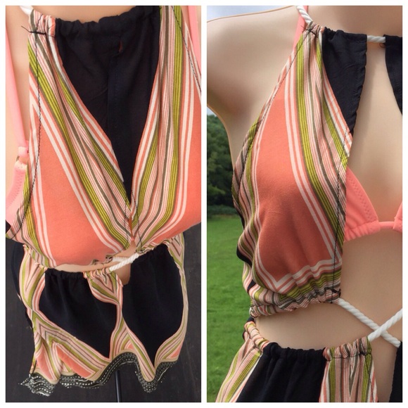 BeautiFuL Cotton Summer Swim Beach Cover  M/L - Picture 2 of 8