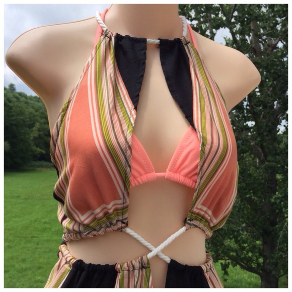 BeautiFuL Cotton Summer Swim Beach Cover  M/L - Picture 4 of 8