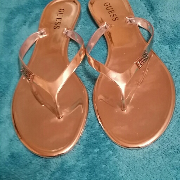 Gold guess Sandals