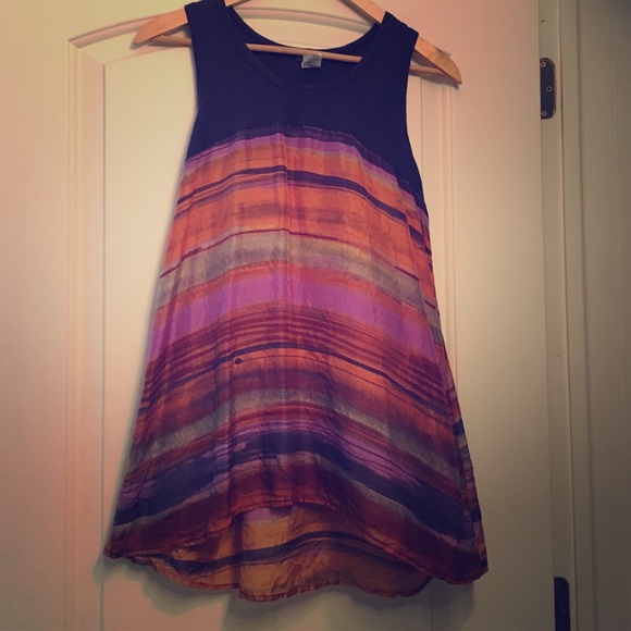 Silk racerback tank from Anthropologie