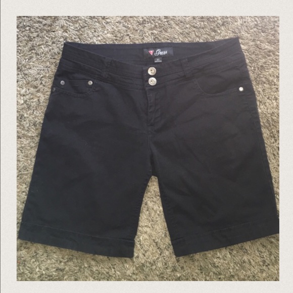 BLACK GUESS SHORTS - Picture 2 of 3