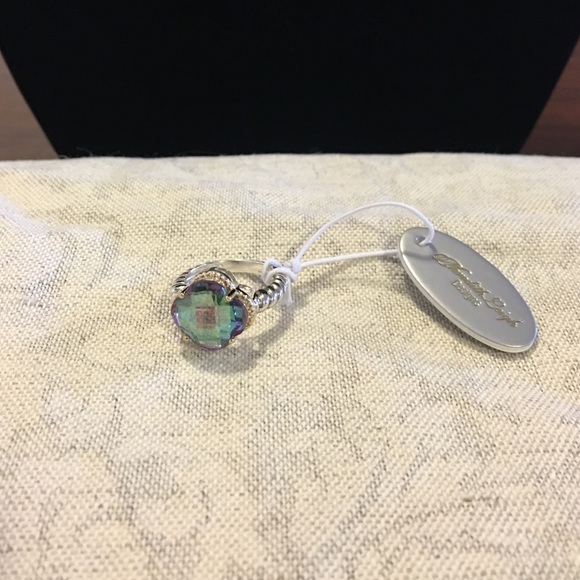 14 karat gold and sterling silver ring