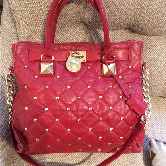Red Michael kors purse ,