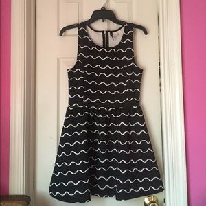 H&M striped skater dress