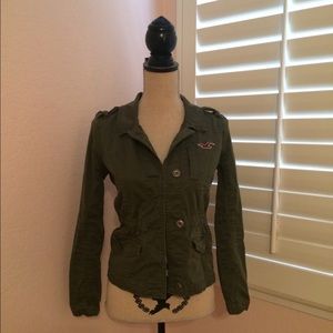 Hollister Army Green Jacket