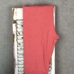 LuLaRoe Heathered Red TC Leggings