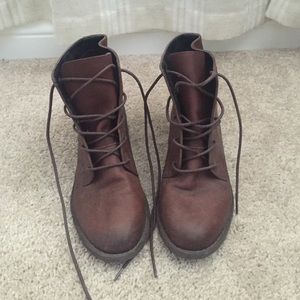 Brown ShoeMint Ankle Booties